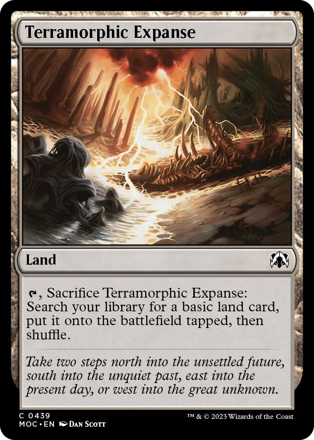 Terramorphic Expanse #439 C - Commander: March of the Machine Pokemon card