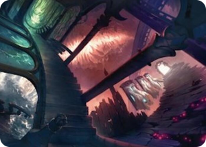 0027 Terramorphic Expanse Art Card S Art Series: Duskmourn: House of Horror