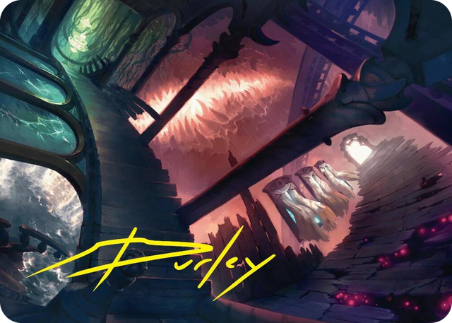 0027 Terramorphic Expanse Art Card (Gold-Stamped Signature) S Art Series: Duskmourn: House of Horror