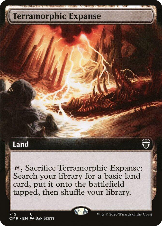0712 Terramorphic Expanse (Extended Art) C Commander Legends