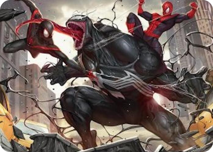 Terrific Team-Up Art Card #23 S - Art Series: Marvel's Spider-Man Pokemon card