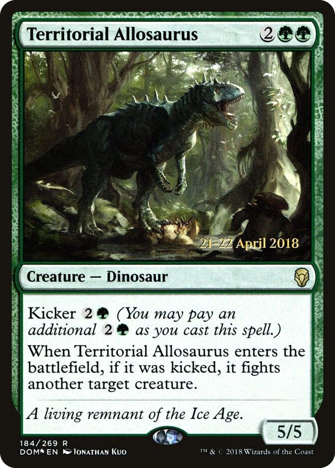 0184 Territorial Allosaurus R Prerelease Cards