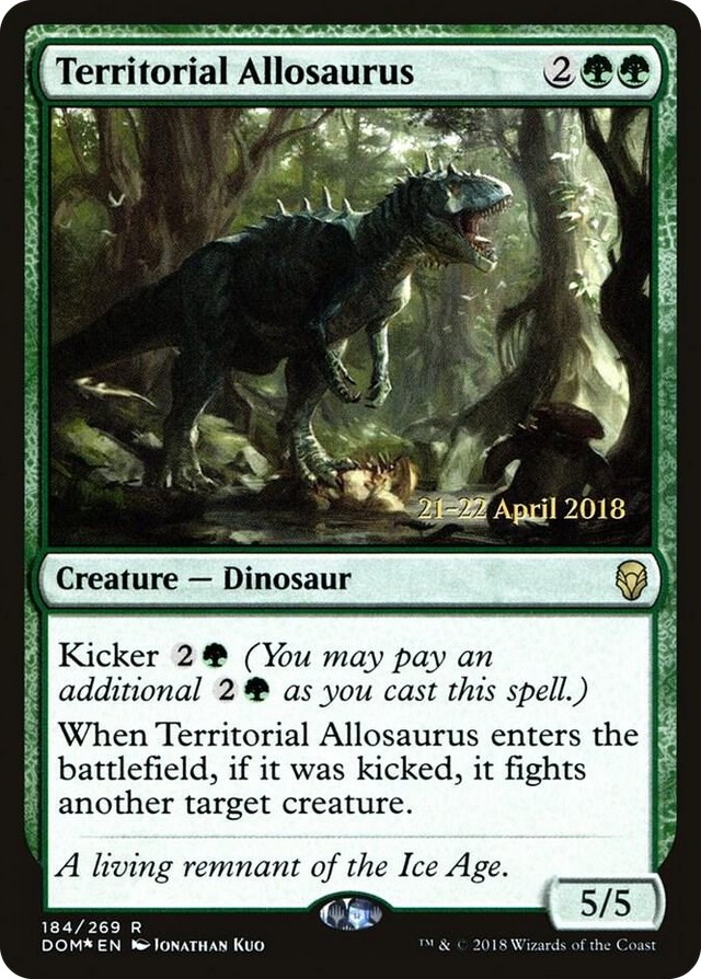 0184 Territorial Allosaurus R Prerelease Cards
