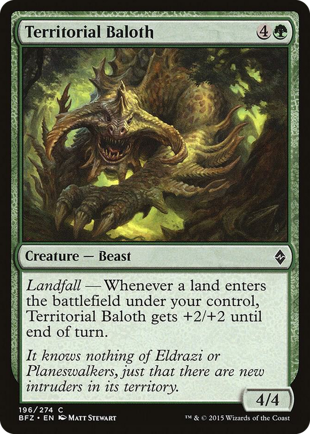 0196 Territorial Baloth C Battle for Zendikar