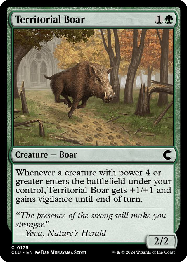 0175 Territorial Boar C Ravnica: Clue Edition