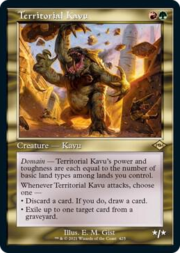 0425 Territorial Kavu (Retro Frame) (Foil Etched) R Modern Horizons 2