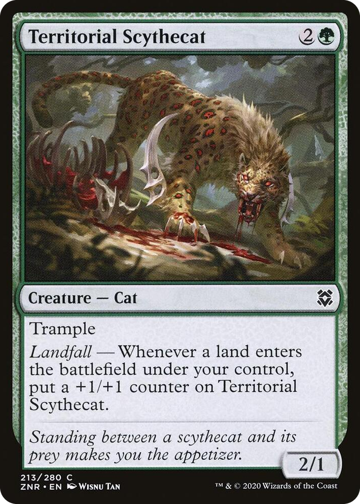 0213 Territorial Scythecat C Zendikar Rising