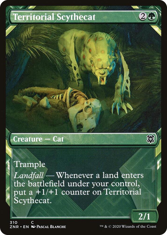 0310 Territorial Scythecat (Showcase) C Zendikar Rising