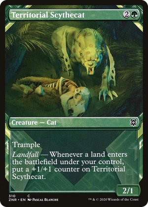 0310 Territorial Scythecat (Showcase) C Zendikar Rising