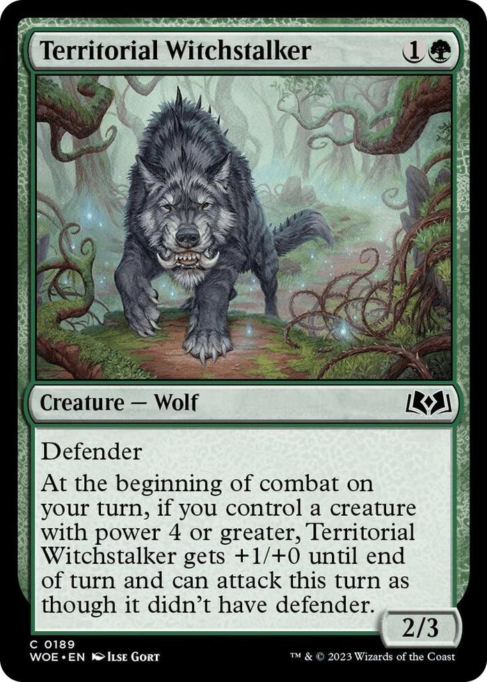 Territorial Witchstalker #189 C - Wilds of Eldraine Pokemon card