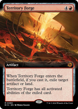 0080 Territory Forge (Extended Art) M Outlaws of Thunder Junction: The Big Score