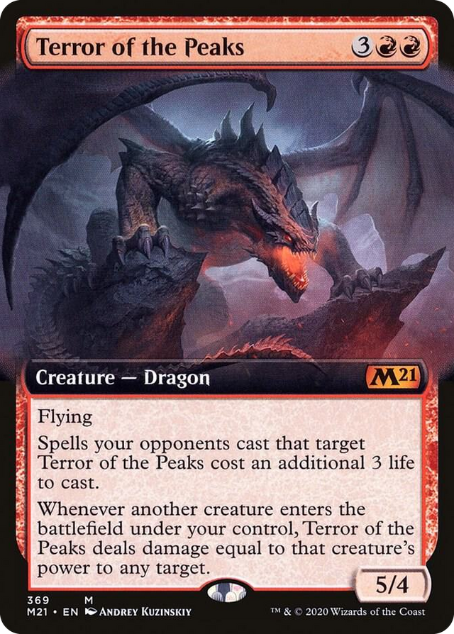 0369 Terror of the Peaks (Extended Art) M Core Set 2021