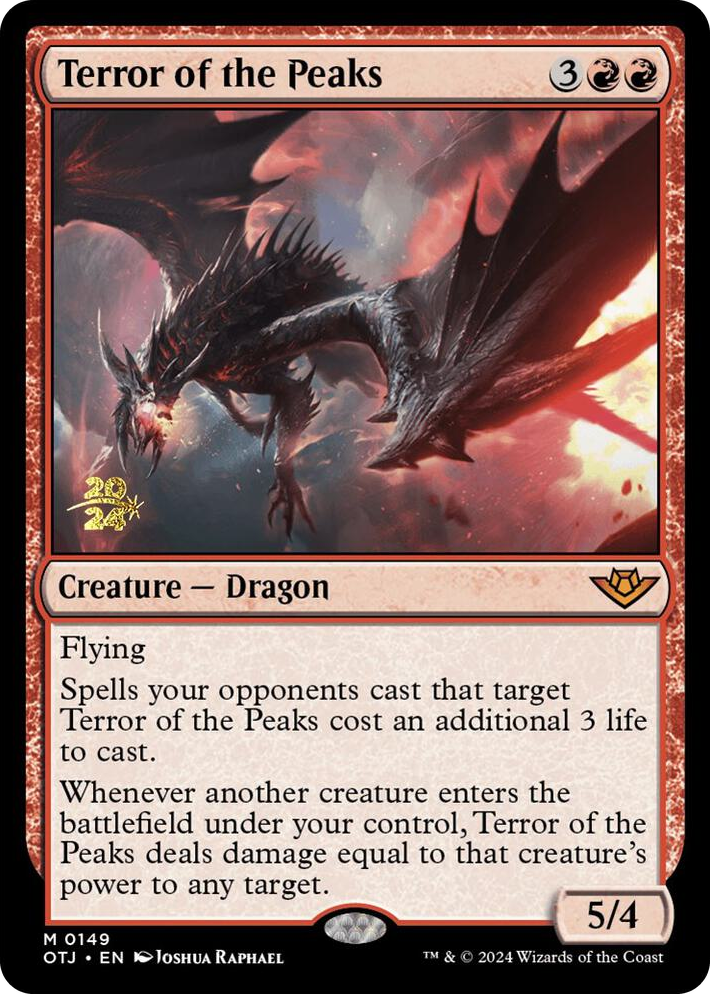 0149 Terror of the Peaks (OTJ) M Prerelease Cards