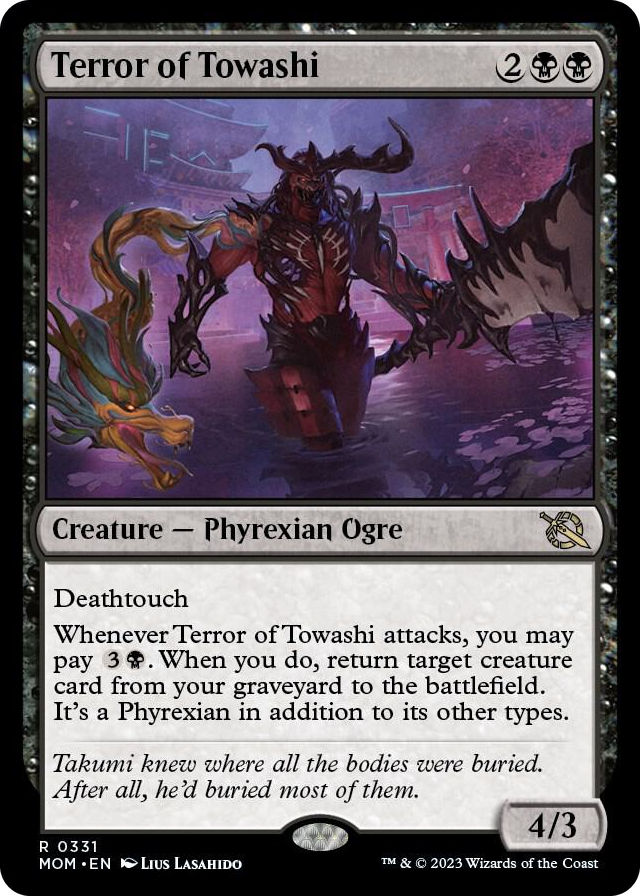 Terror of Towashi #331 R - March of the Machine Pokemon card