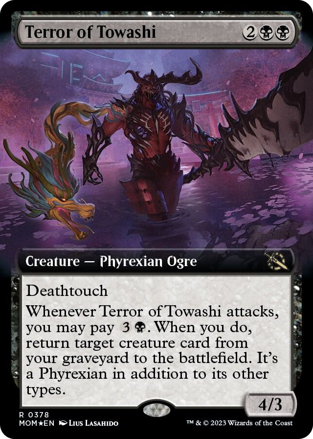 Terror of Towashi (Extended Art) #378 R - March of the Machine Pokemon card