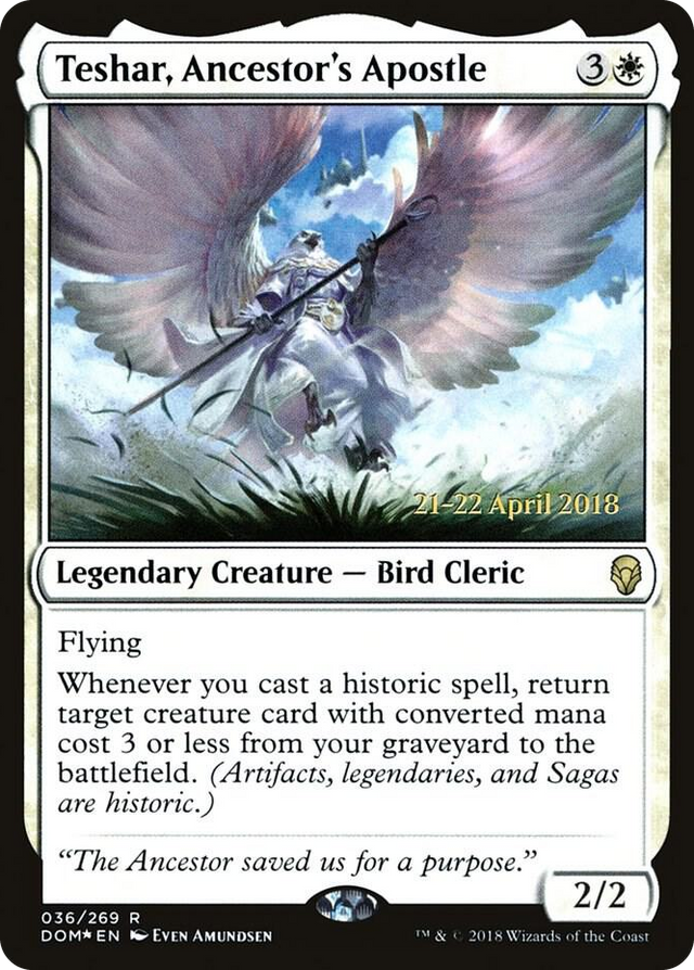 0036 Teshar, Ancestor's Apostle R Prerelease Cards