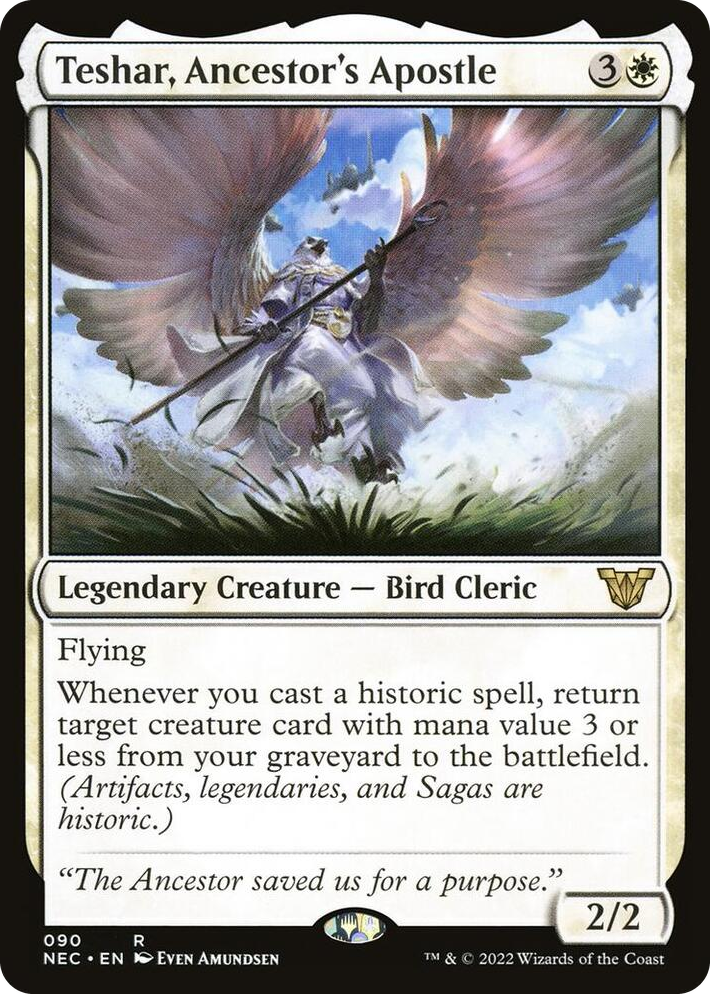 0090 Teshar, Ancestor's Apostle R Commander: Kamigawa: Neon Dynasty