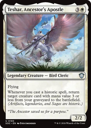 0180 Teshar, Ancestor's Apostle U Commander: Secrets of Strixhaven