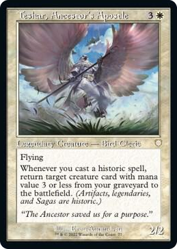 0077 Teshar, Ancestor's Apostle (Retro Frame) R Commander: The Brothers' War