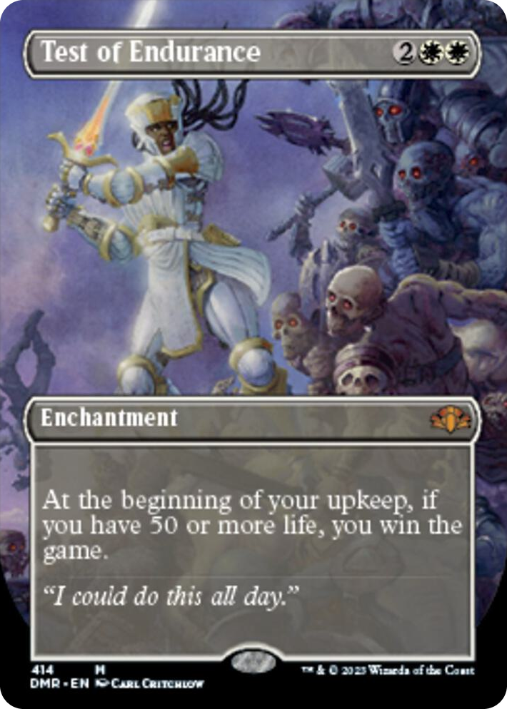 0414 Test of Endurance (Borderless) M Dominaria Remastered