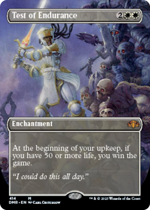 0414 Test of Endurance (Borderless) M Dominaria Remastered