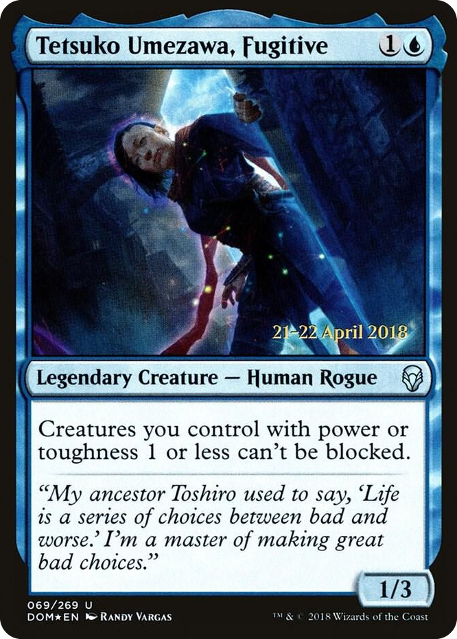 0069 Tetsuko Umezawa, Fugitive U Prerelease Cards