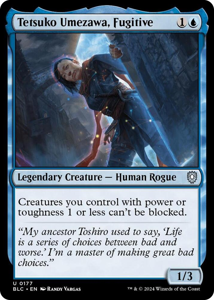 0177 Tetsuko Umezawa, Fugitive U Commander: Bloomburrow