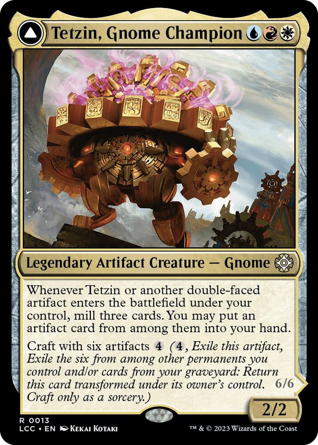 0013 Tetzin, Gnome Champion R Commander: The Lost Caverns of Ixalan