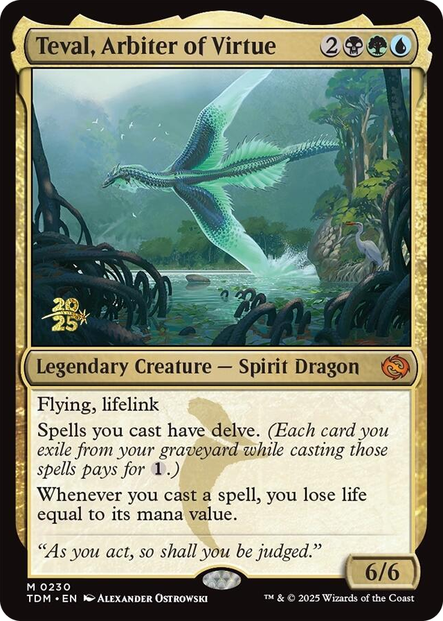 Teval, Arbiter of Virtue #230 M - Prerelease Cards Pokemon card