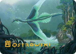 0026 Teval, Arbiter of Virtue Art Card (26/54) (Gold-Stamped Signature) S Art Series: Tarkir: Dragonstorm