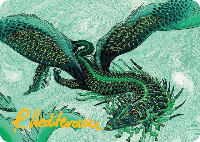 0038 Teval, Arbiter of Virtue Art Card (38/54) (Gold-Stamped Signature) S Art Series: Tarkir: Dragonstorm