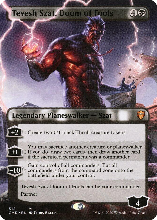 0512 Tevesh Szat, Doom of Fools (Borderless) M Commander Legends