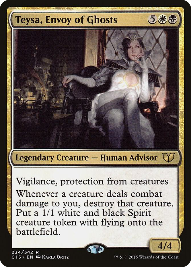 Teysa, Envoy of Ghosts #234 R - Commander 2015 Pokemon card