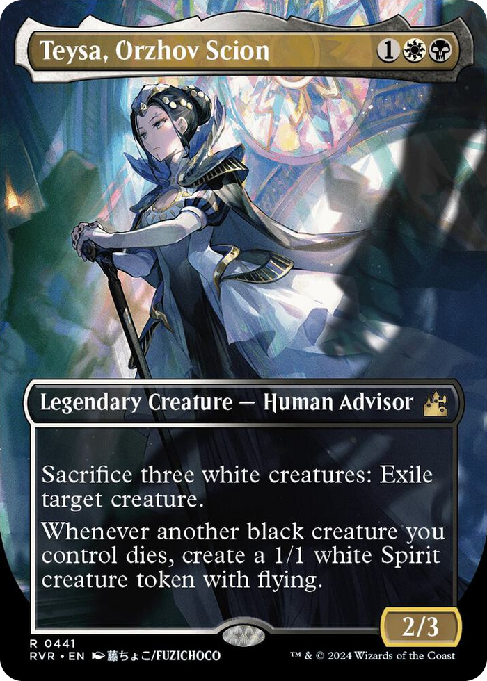 Teysa, Orzhov Scion (Anime Borderless) #441 R - Ravnica Remastered Pokemon card