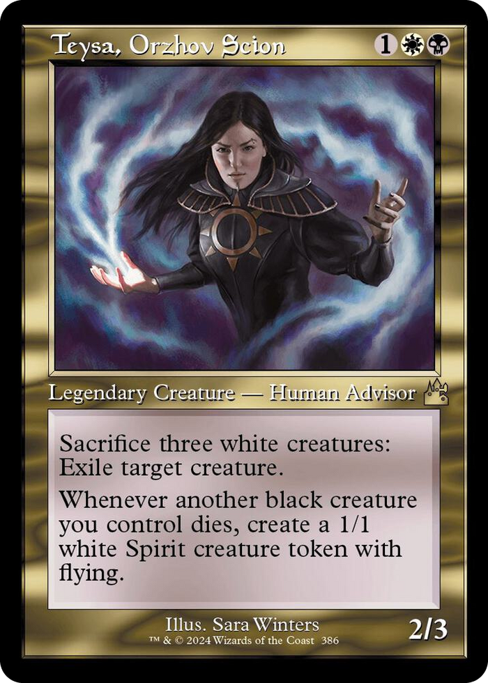 Teysa, Orzhov Scion (Retro Frame) #386 R - Ravnica Remastered Pokemon card