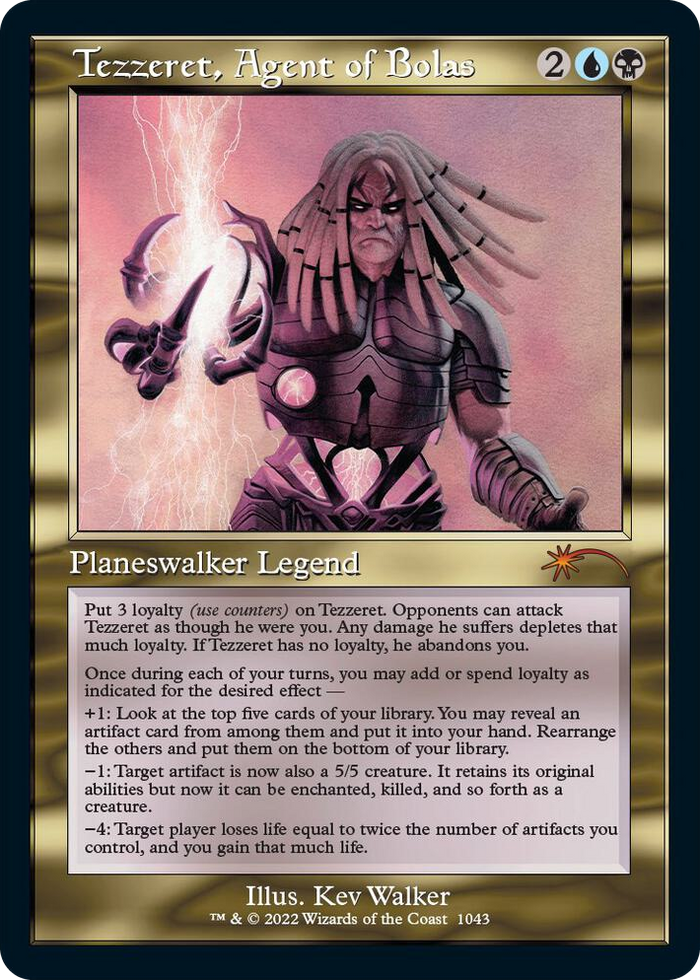 Tezzeret, Agent of Bolas (Retro Frame) #1043 M - Secret Lair Drop Series Pokemon card