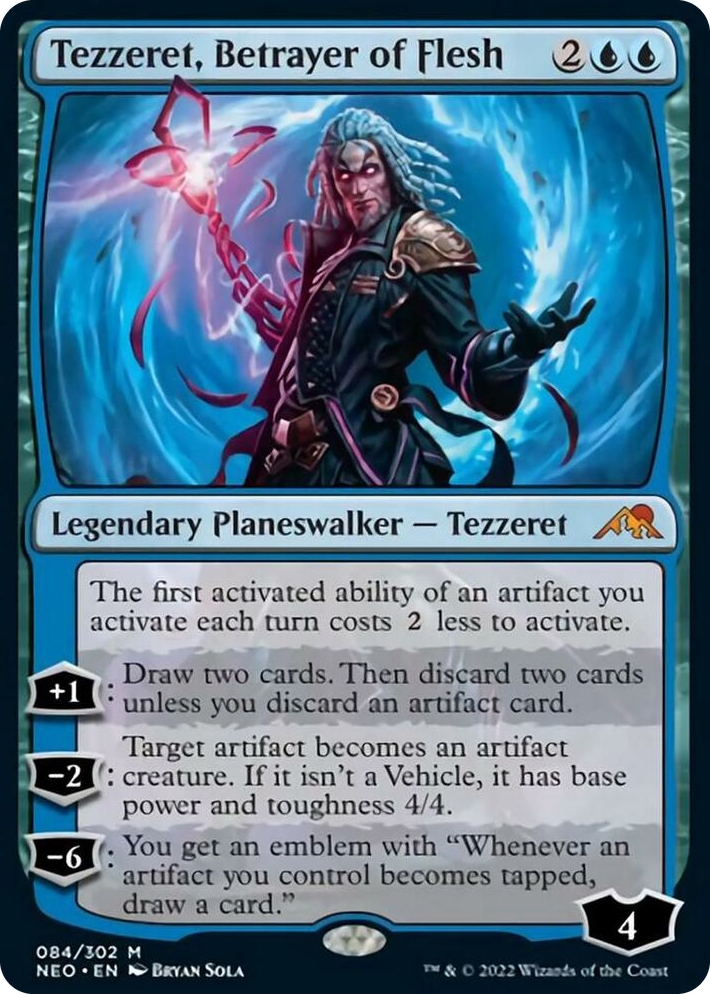 0084 Tezzeret, Betrayer of Flesh M Kamigawa: Neon Dynasty