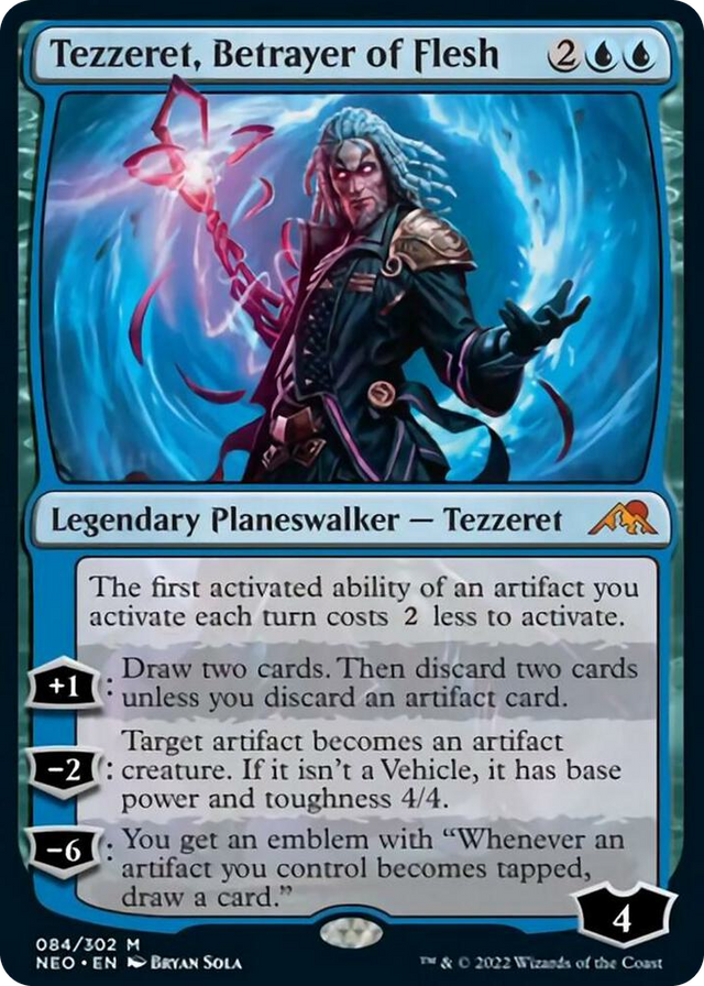 0084 Tezzeret, Betrayer of Flesh M Kamigawa: Neon Dynasty
