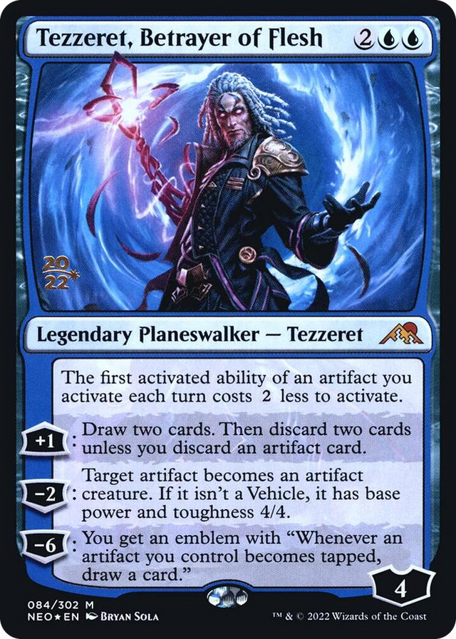 0084 Tezzeret, Betrayer of Flesh M Prerelease Cards