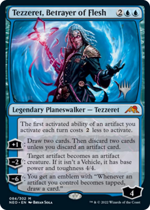 0084 Tezzeret, Betrayer of Flesh M Promo Pack: Kamigawa: Neon Dynasty