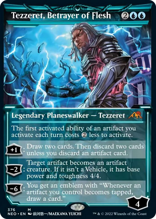 0376 Tezzeret, Betrayer of Flesh (Showcase) M Kamigawa: Neon Dynasty