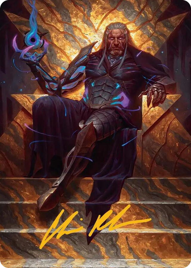 0001 Tezzeret, Cruel Captain Art Card (1/54) (Gold-Stamped Signature) S Art Series: Edge of Eternities