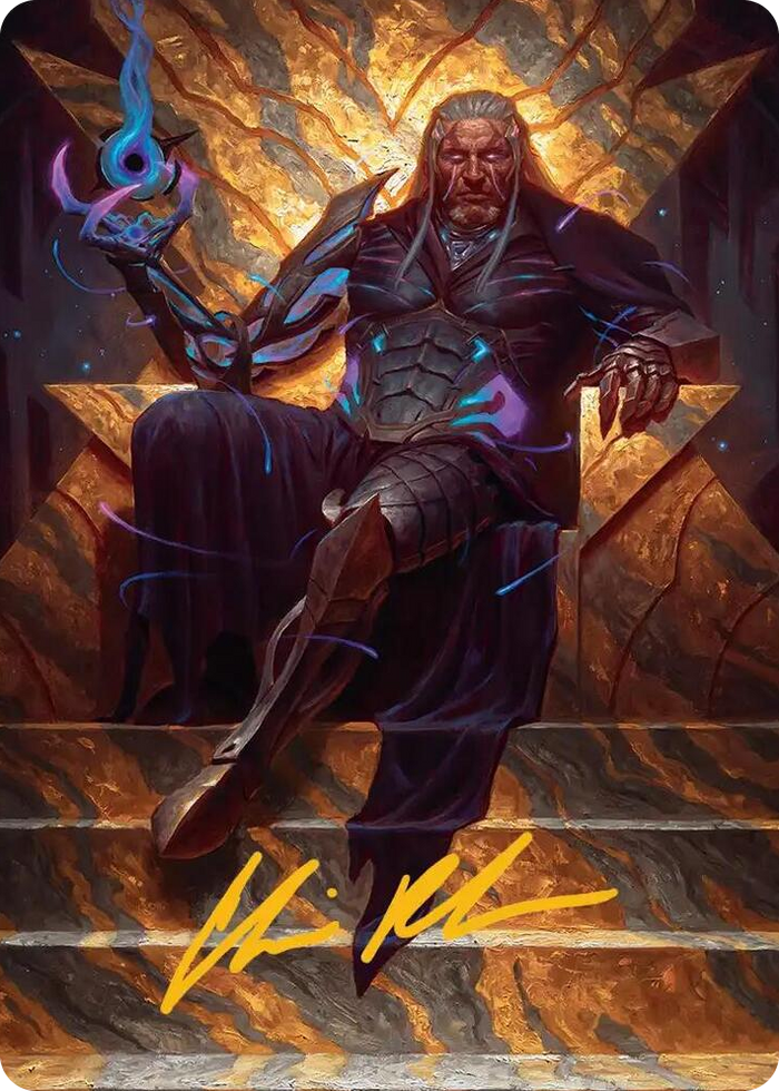 Tezzeret, Cruel Captain Art Card (1/54) (Gold-Stamped Signature) #1 S - Art Series: Edge of Eternities Pokemon card