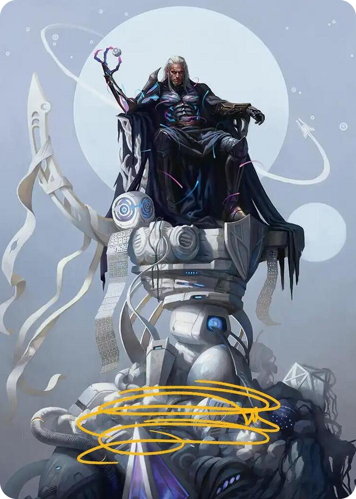 Tezzeret, Cruel Captain Art Card (35/54) (Gold-Stamped Signature) #35 S - Art Series: Edge of Eternities Pokemon card