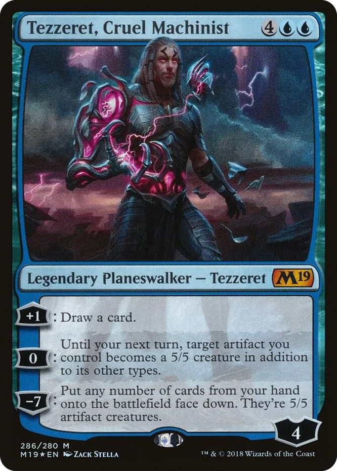 0286 Tezzeret, Cruel Machinist M Core Set 2019