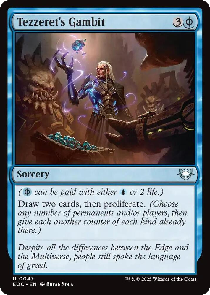 0047 Tezzeret's Gambit U Commander: Edge of Eternities