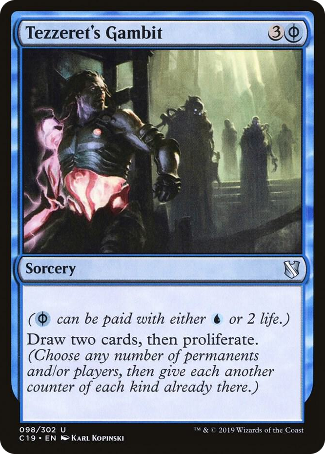 0098 Tezzeret's Gambit U Commander 2019