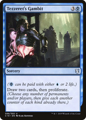0098 Tezzeret's Gambit U Commander 2019