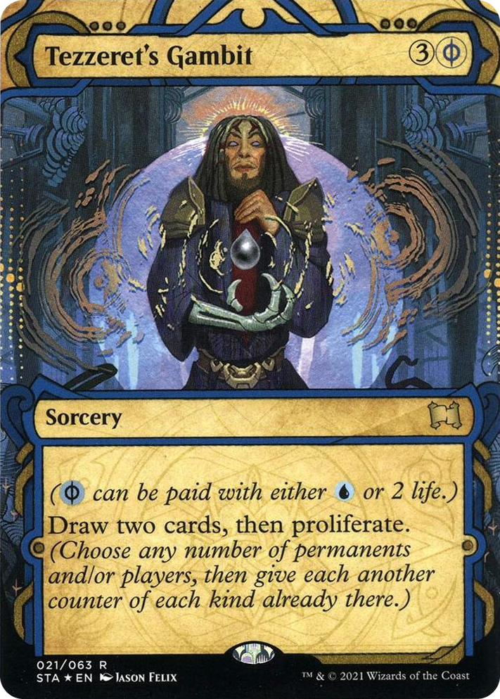 0021 Tezzeret's Gambit (Foil Etched) R Strixhaven: Mystical Archive