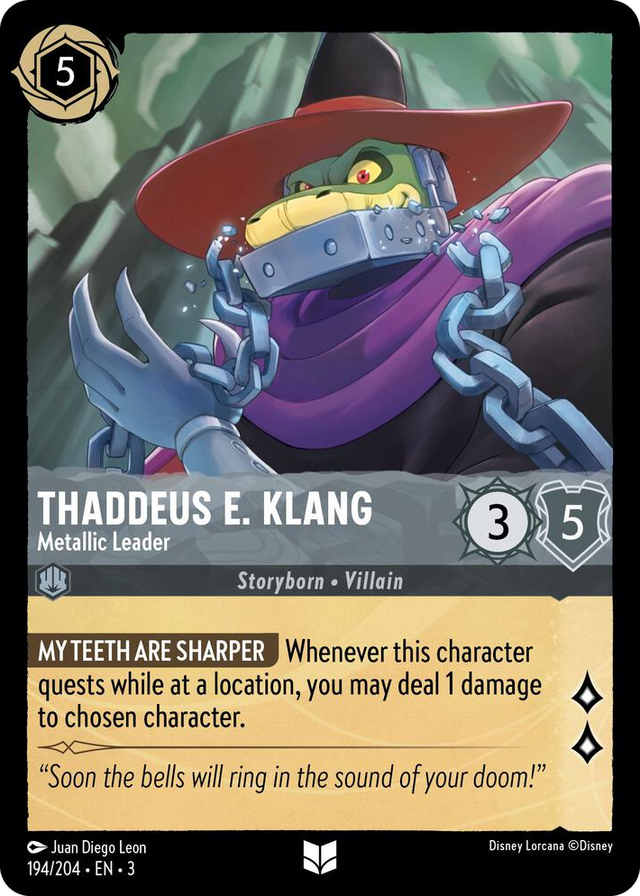 0194 Thaddeus E. Klang - Metallic Leader Uncommon Into the Inklands